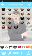 Beard Mustache Stickers Photo Editor 2018 screenshot 0