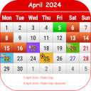 Thai Calendar 2024 Icon