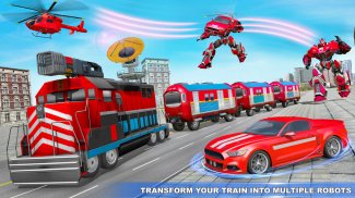 Train Robot transform Car Game screenshot 2