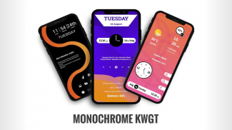 Monochrome KWGT screenshot 3
