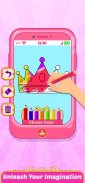 Pink Princess Baby Phone screenshot 11