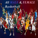 Todo NBA y WNBA Baloncesto Icon