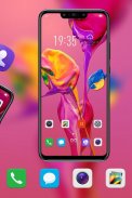 Cat merah tema bunga berwarna-warni untuk p30 pro screenshot 2