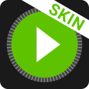 MusiX Material Dark Green Skin for music player