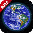 Жить земной шар Карта 2020 -Спутник & улица Посм Icon