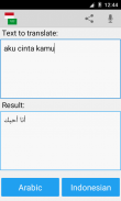 Indonesian arabic translator screenshot 2