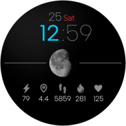 Minimal Watch Face Moon Phase screenshot 3