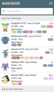 Raid Boss - Tier list and counters for Pokémon GO screenshot 1