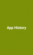 AppHistory screenshot 2