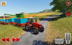 Pull Tractor Cargo Transport and farming simulator screenshot 1