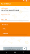 Tap-Drill Chart screenshot 0