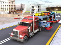 Car Transporter Flying Game 3D screenshot 2