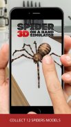 3D spider on a hand simulator prank game screenshot 0