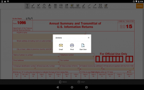 PDF Form 1096 for IRS: Sign Income Tax eForm screenshot 1