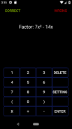 Factoring Practice: Binomial screenshot 0