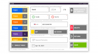 Table Reservations Planner (DigiDine) screenshot 1