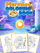 Mermaid Princess Coloring Book With Learn screenshot 3