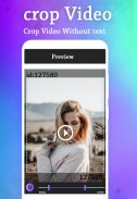 Video Crop - Cut Video, Video screenshot 0