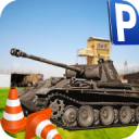 militar tanque estacionamiento Icon