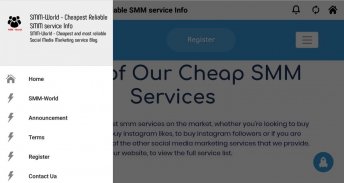 SMM-World - Cheapest Reliable SMM Blog screenshot 0