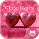 Lovely Wallpaper Glitter Hearts Theme Icon