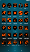 Flat Black and Orange Icon Pack v4.0 Free screenshot 17