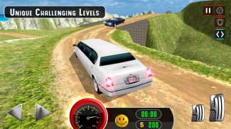 Limousine Driving Game 3d: UpHill Limo Offroad Car screenshot 1