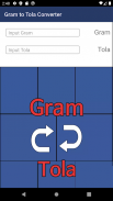 Gram to Tola Converter screenshot 0