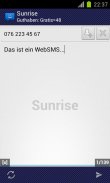 WebSMS: Sunrise Connector screenshot 1