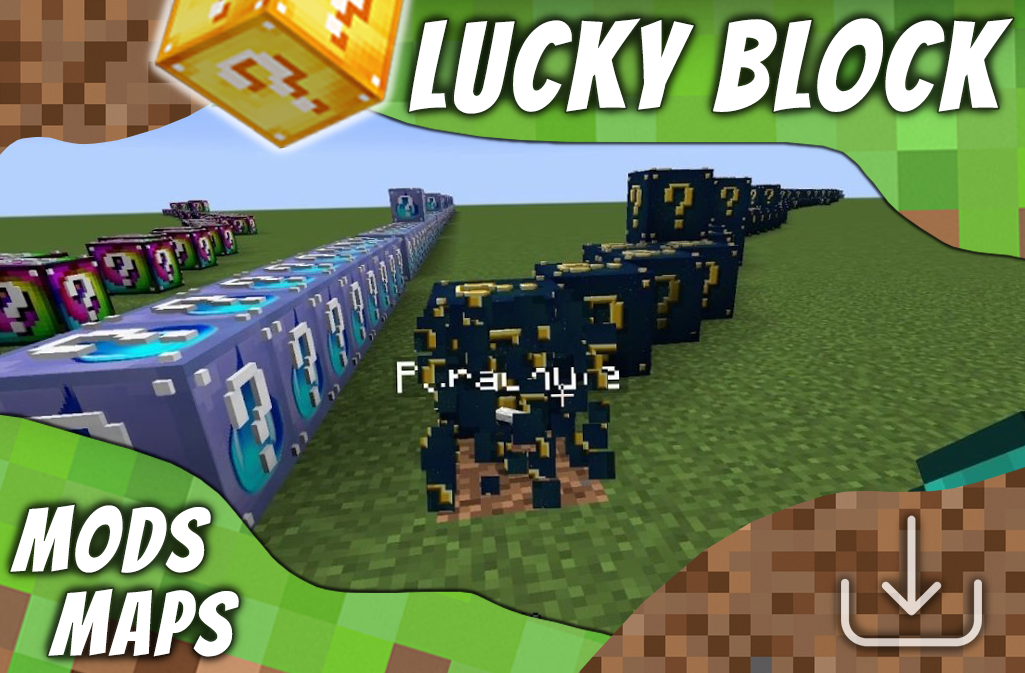 Download Lucky Block MOD for Minecraft PE - Lucky Race Map android on PC