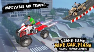 Grand Ramp Bike, Car & Plane Racing Transformers screenshot 11