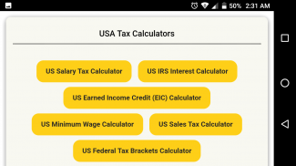 USA Tax Calculators screenshot 7