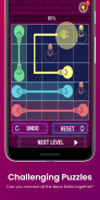 Connect Neon Bulb - Join the Dots Line Puzzle screenshot 0