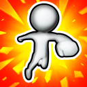 Stickman Block Cut Icon