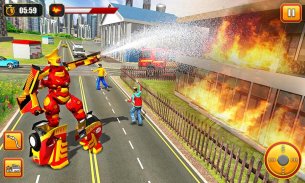 Firefighter Robot Rescue Hero screenshot 0