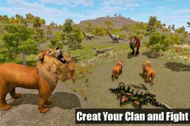 singa liar vs dinosaurus: hidup pertempuran pulau screenshot 12