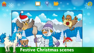 孩子们圣诞老人的圣诞拼图 🎅 screenshot 8