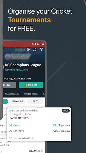 Free cricket scoring online app