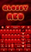 Glossy Red GO Keyboard Theme screenshot 4