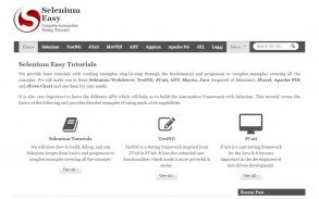 Selenium Easy Tutorials screenshot 2