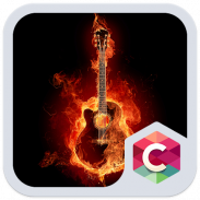 Fire Guitar C Launcher Theme screenshot 4