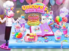 Rainbow Unicorn Secret Cook Book: Food Maker Games screenshot 0