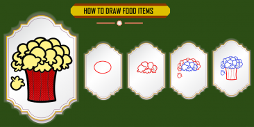 Learn how to draw desserts, fast food step by step screenshot 3