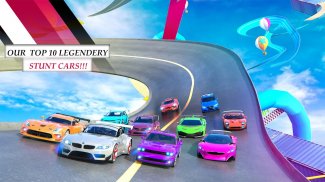 Mega Ramp Muscle Car Stunts game 2021 screenshot 1