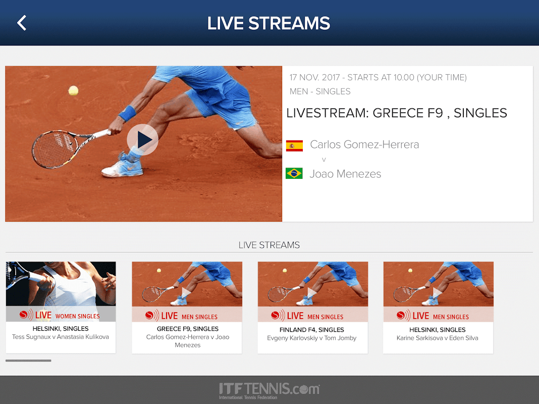 itf tennis live streaming
