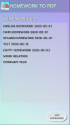 Homework to PDF screenshot 0