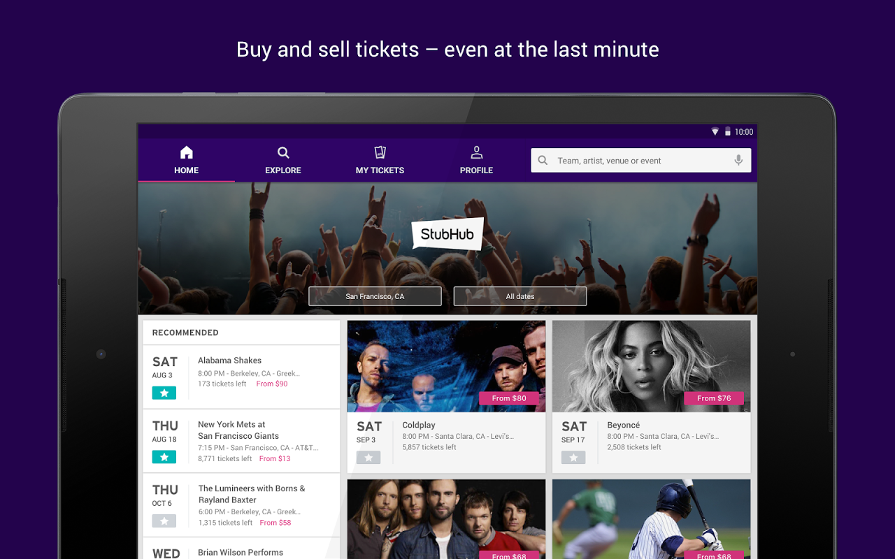 Download StubHub Live Event Tickets MOD APK v73.2.4 for Android