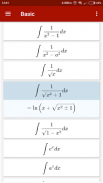 Table of Integrals screenshot 3