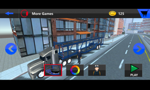 Big car transport truck 3D screenshot 1