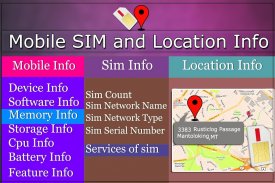 Mobile, SIM and Location Info screenshot 9